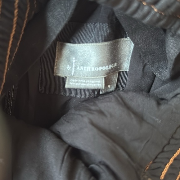 By Anthropologie Appliqué linen blend Midi Dress Medium - Picture 11 of 15